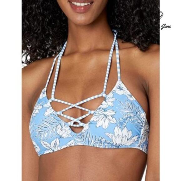 Hot Water Ocean Breeze Bralette Bikini Top Swimsuit Size L - Picture 1 of 4